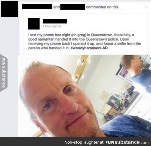 Good guy Harrelson