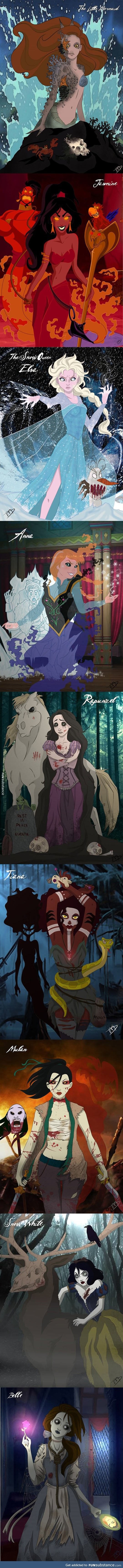 Zombie disney princesses