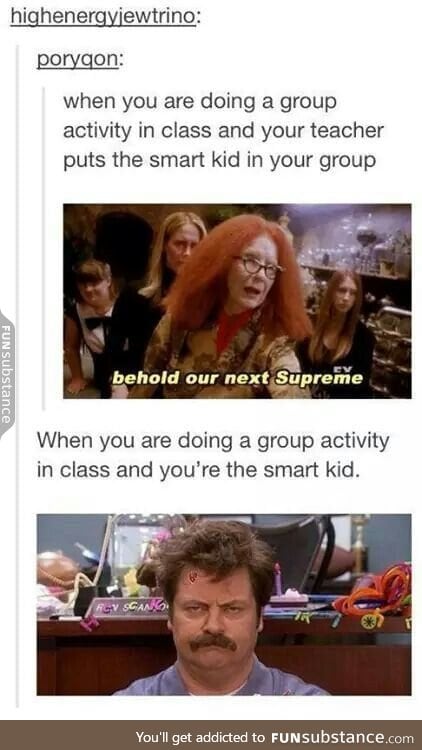That smart kid in the group