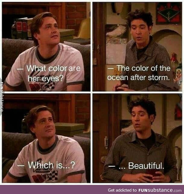 Color of her eyes!