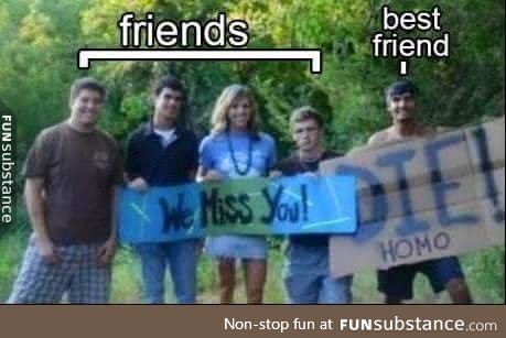 Normal friends vs best friends