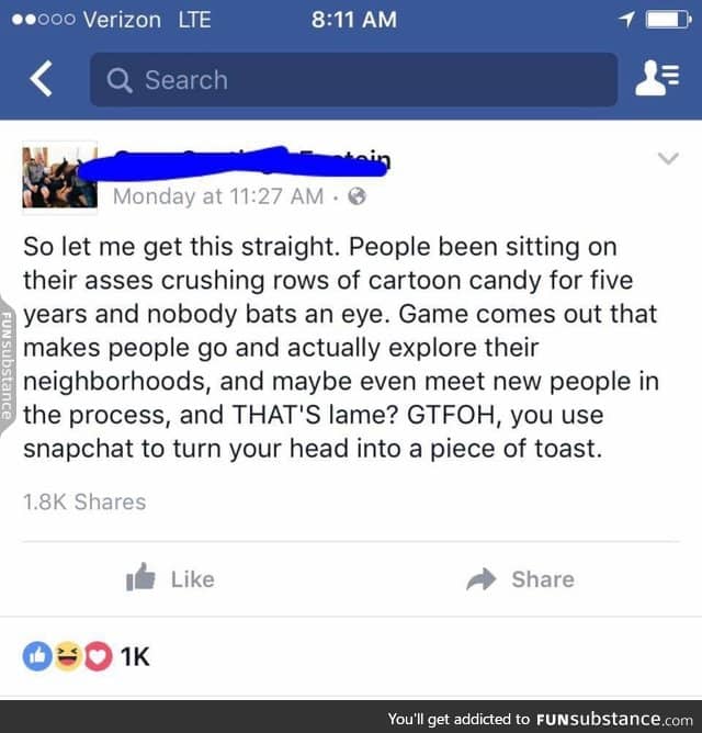 I will never understand the hate towards Pokemon Go