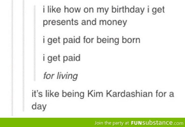 Money on birthday