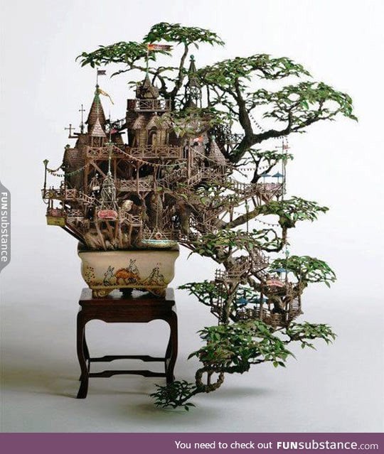 Bonsai tree castle