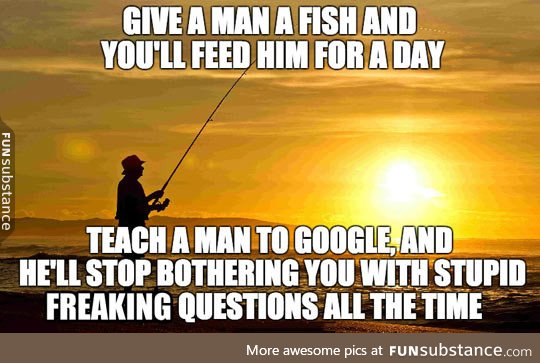 Teach a man