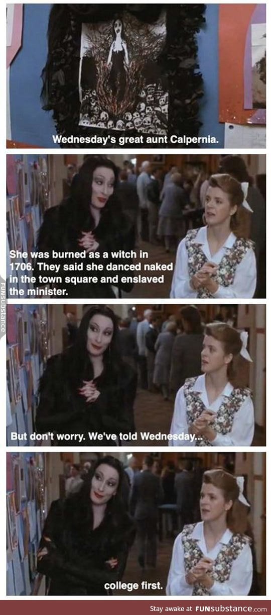 Priorities in the addams family