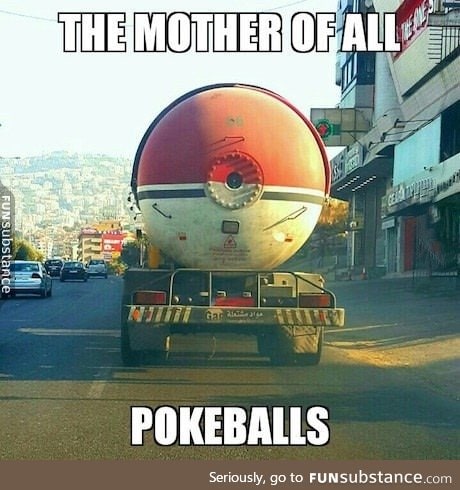 Imagine how many Pokemons you could catch with this mega PokeBall