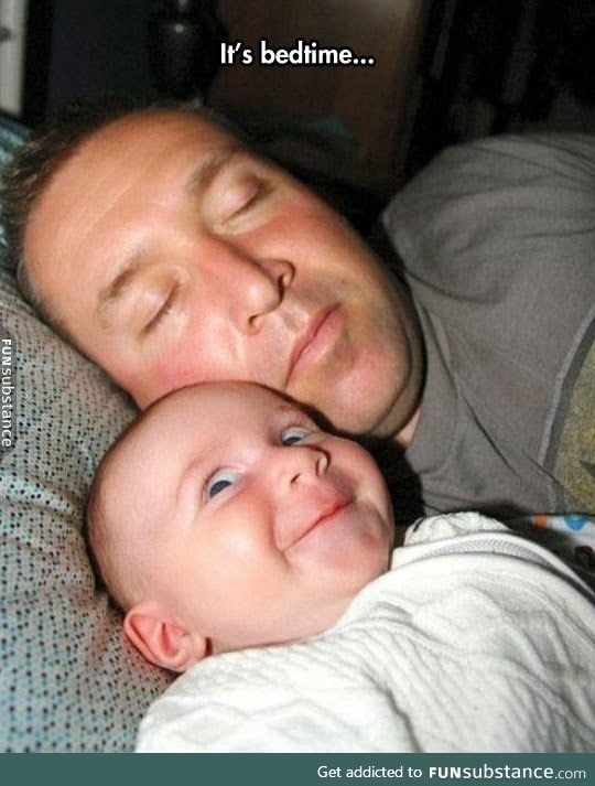 Daddy is asleep, time for a selfie