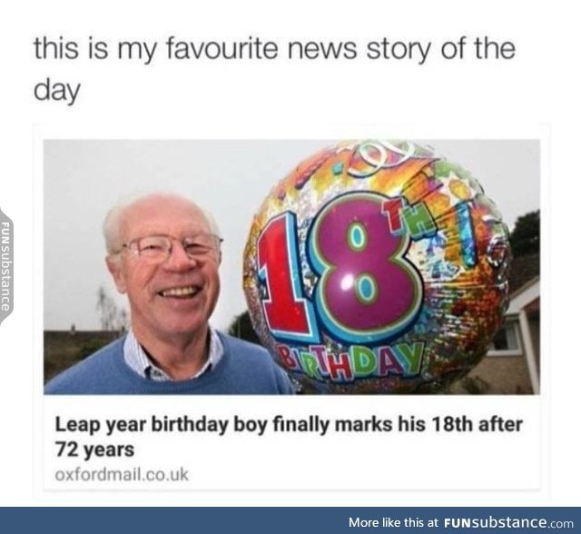 Only 18 birthdays old