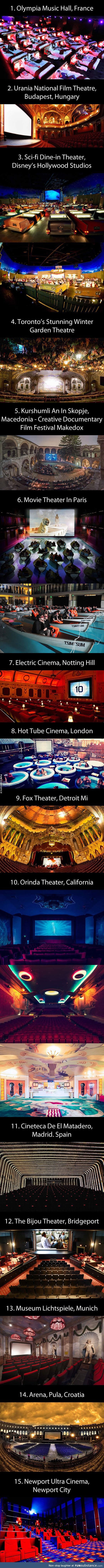 The most beautiful cinemas around the world