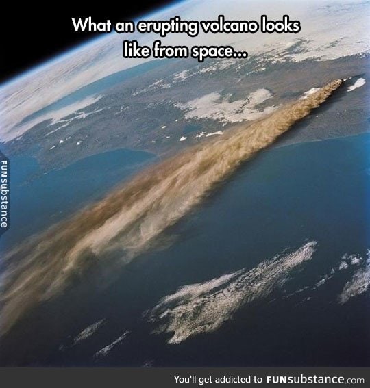 Volcano from space