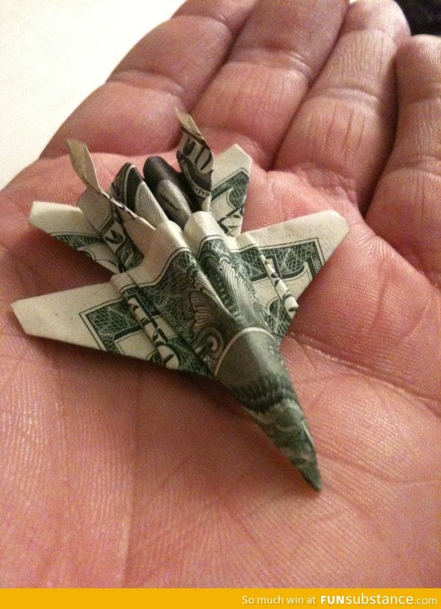 A jet made from a bill