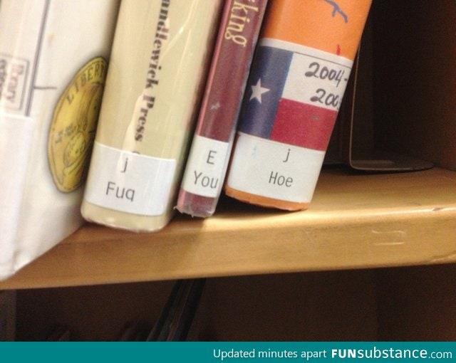 Someone at the library wasn't happy