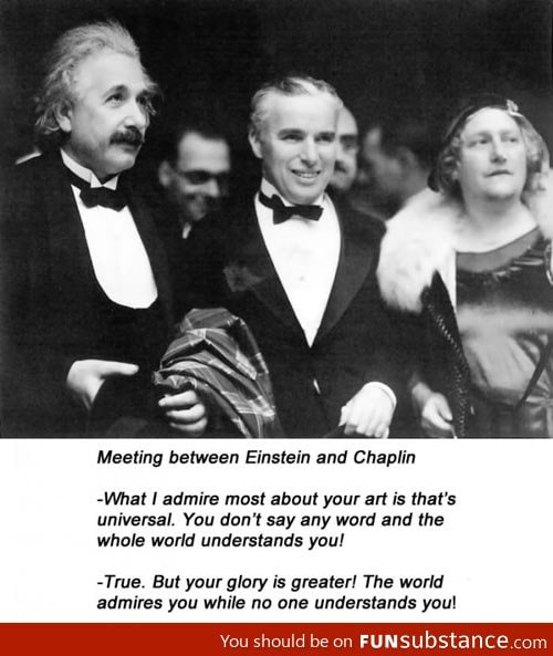 What happened when Einstein met Chaplin