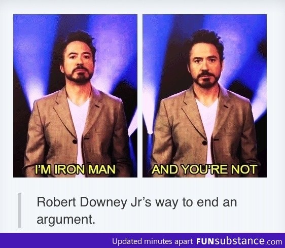 Best way to end an argument