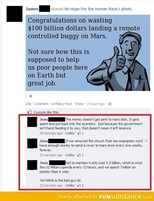 Bad Guy NASA? I don't think so