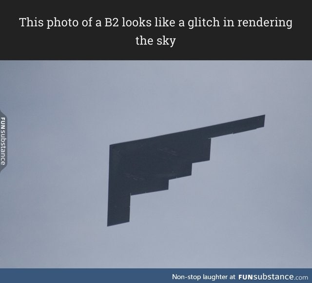 That's a photo of a B2 in the sky