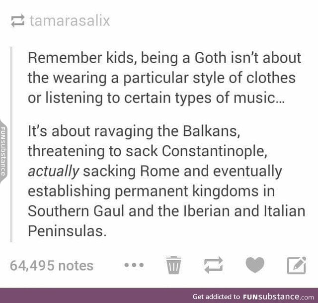 Goth is a culture, not your costume