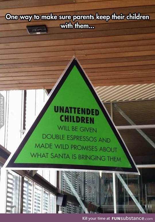 Don't Leave Your Children Unattended