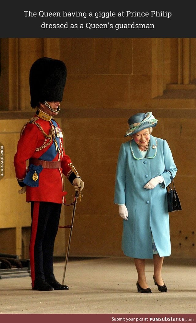 The Queen having a giggle