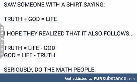 Math = truth