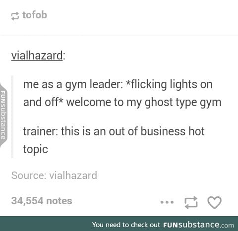 No it's a ghost type gym