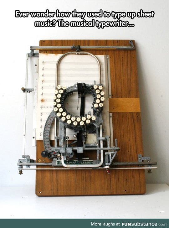 Musical typewriter