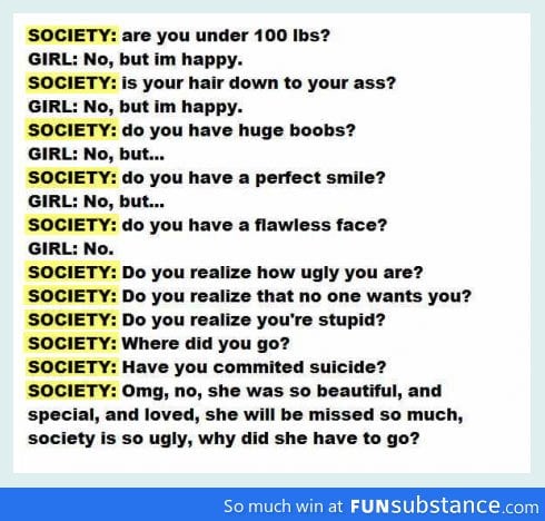 Society's hypocrisy