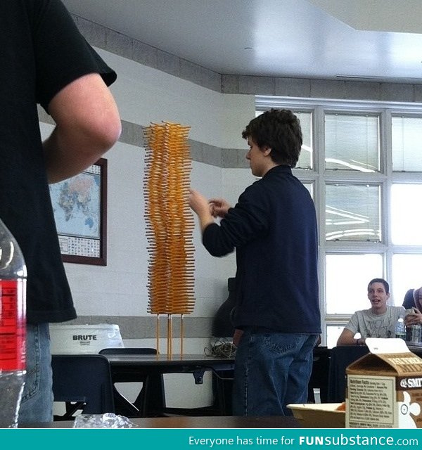 So this kid at my school likes to play with pencils