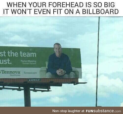 Big forehead