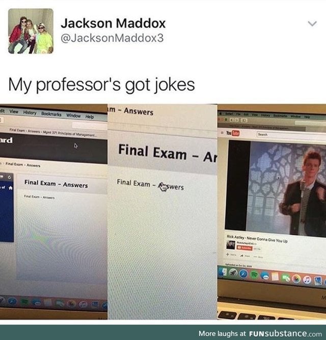 Awesome professor