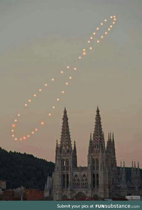 This is how the sun looks when you take a picture at the same place every week for a year