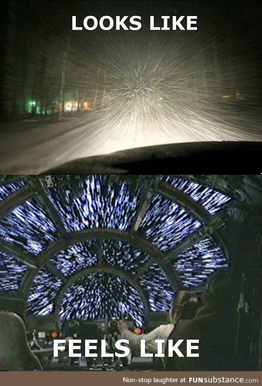 Driving during a snow storm