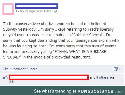 One Bukkake Special to go please!