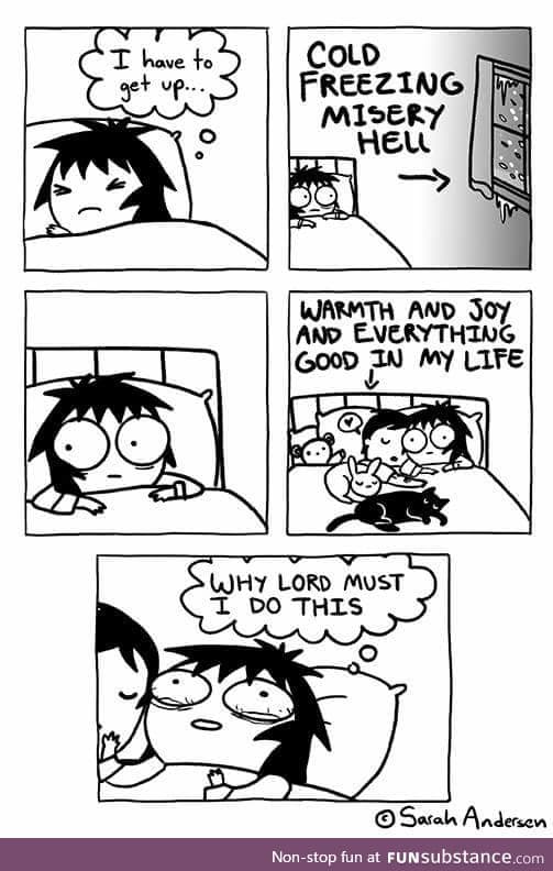 Especially if you have cute dudes and fuzzy animals in bed with you.