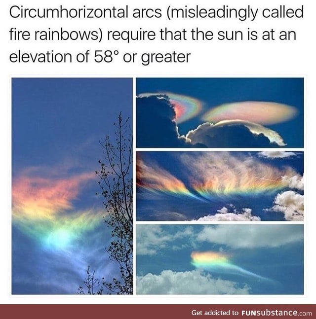 Rainbow clouds