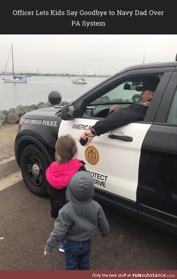 Kids saying goodbye