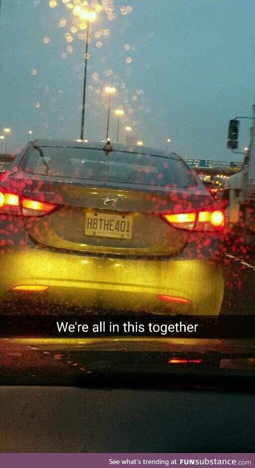 Someone really hates their commute