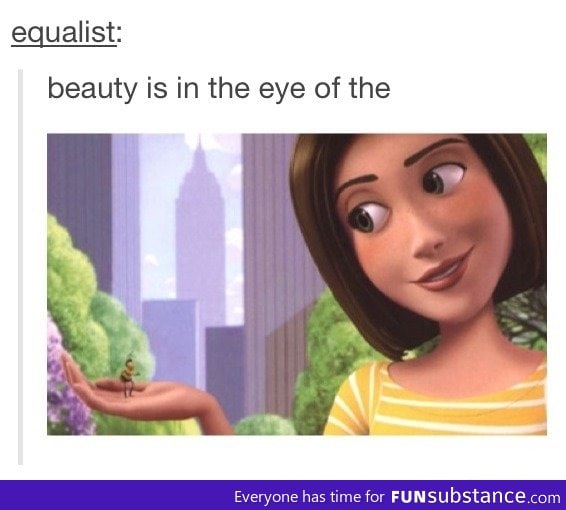 Beauty is in the eye of the beeholder