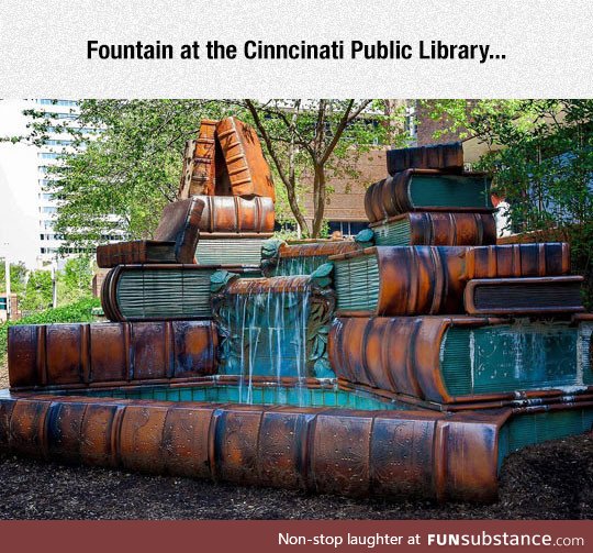 Cinncinati public library fountain