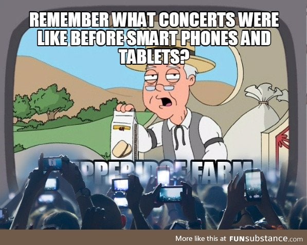 Honestly I don't know why people bother recording concerts with their phones