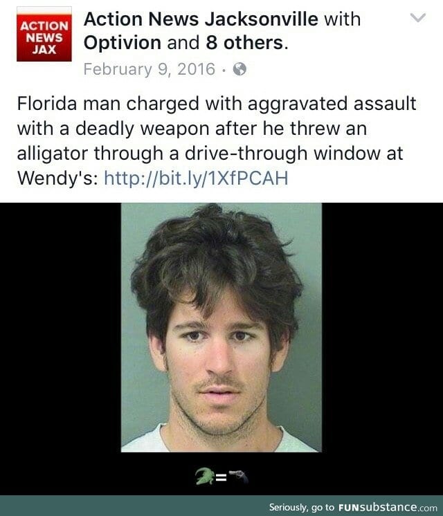 How did he kept the alligator tho ?