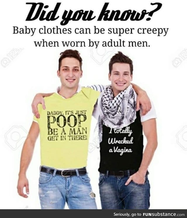 Baby clothes for man