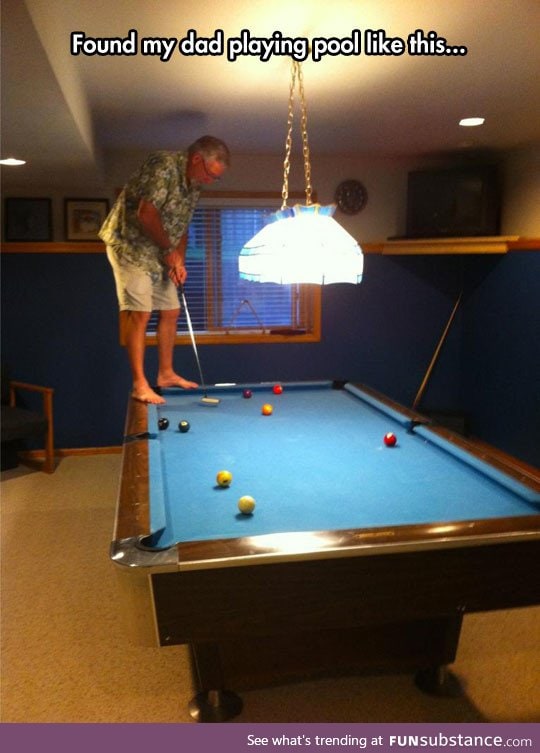 He may have invented a new sport: Table golf