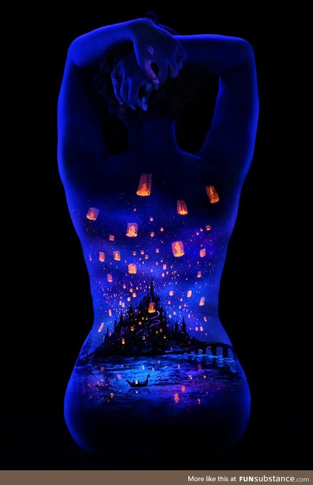 Ultraviolet body painting