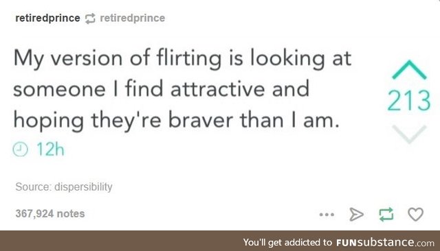 I've got mad flirting skills
