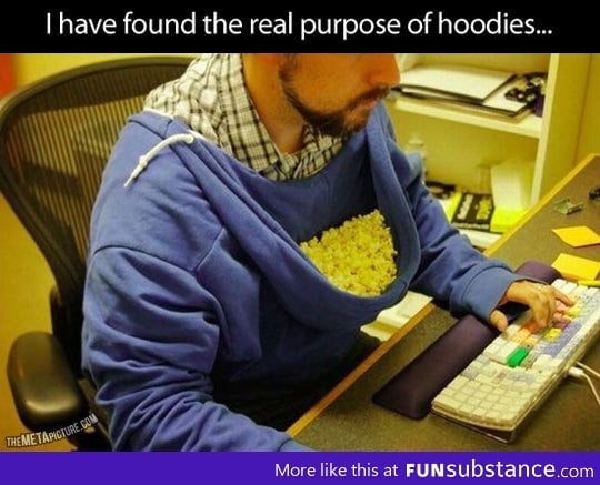 The proper way to use a hoodie