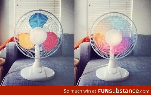 Rainbow fan