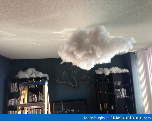 My friend wanted a cloud for his birthday, so I gave him a cloud