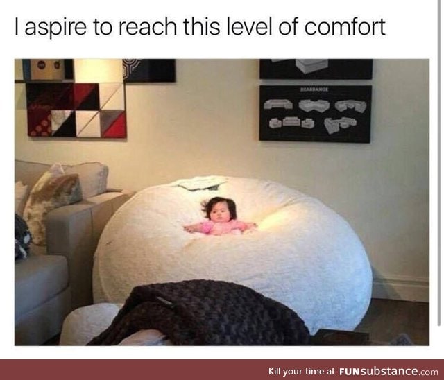 I aspire to be this level of comfort